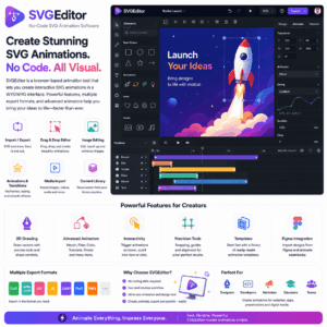 SVGEditor – No-Code SVG Animation & Interactive Design Software
